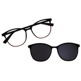 Montura con sobrelente de sol