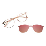 Montura con sobrelente de sol