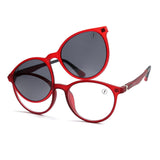 Montura con sobrelente de sol