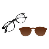 Montura con sobrelente de sol