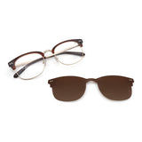 Montura con sobrelente de sol