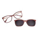 Montura con sobrelente de sol