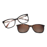 Montura con sobrelente de sol